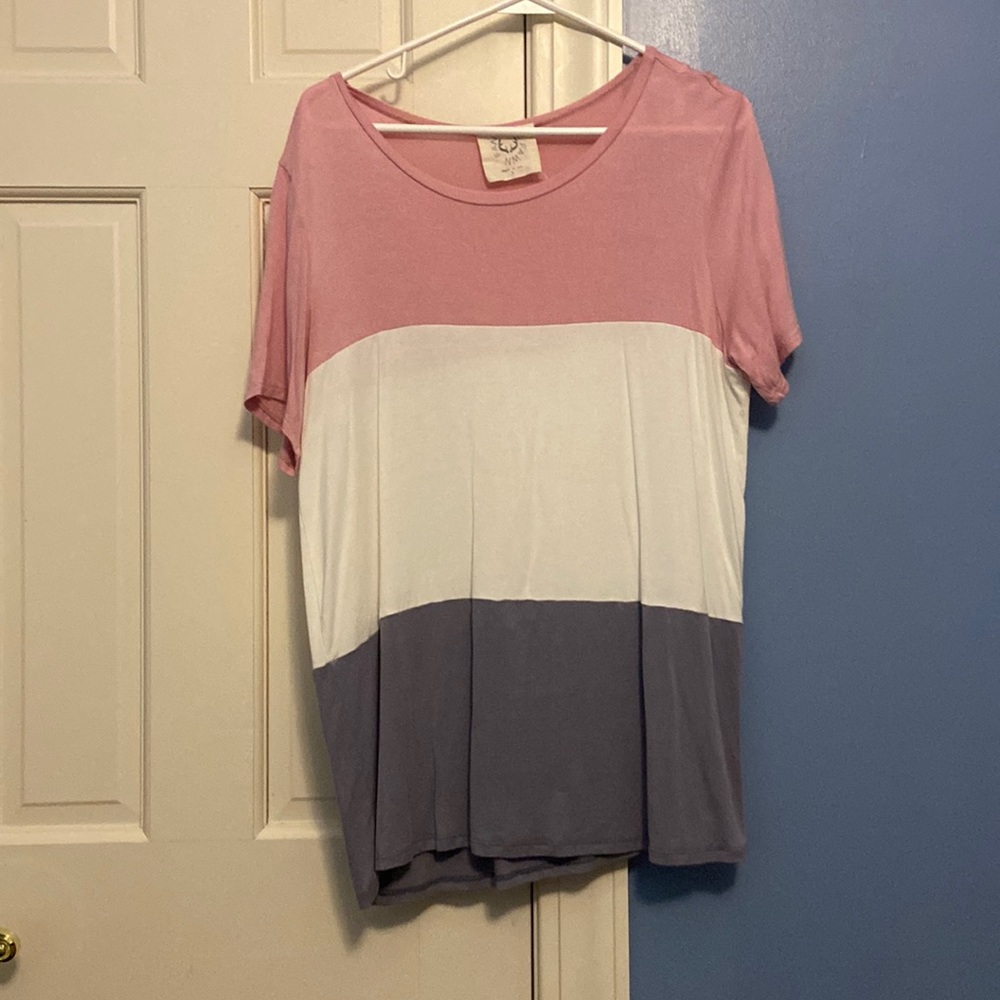 Cute Womens Color-blocked blouse